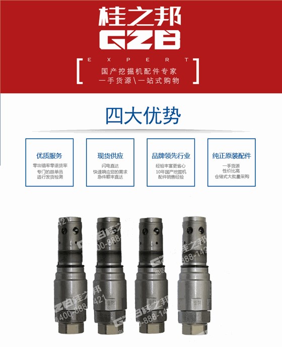 徐工挖掘机回转溢流阀