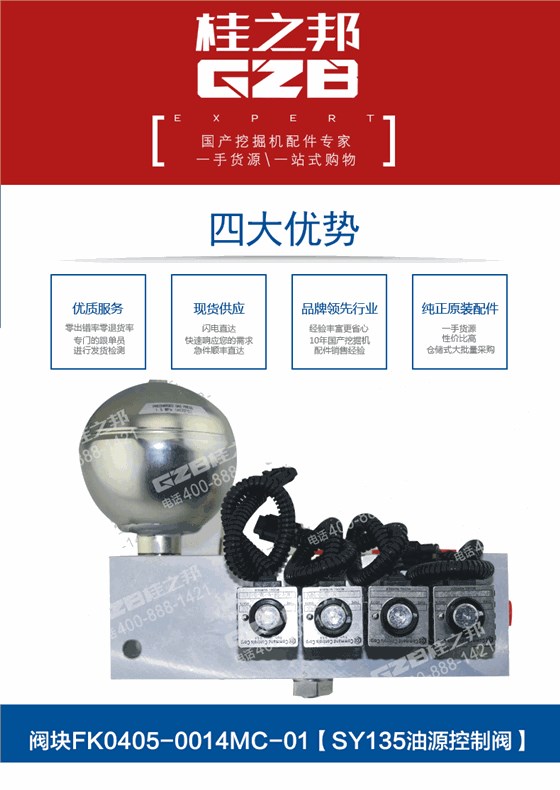 三一挖掘机油源阀块
