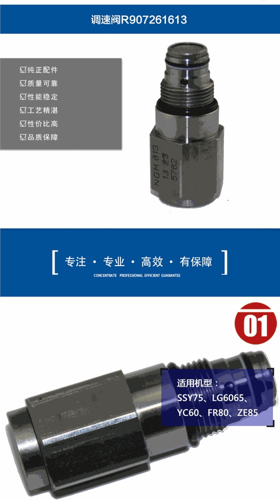 三一75挖掘机调速阀